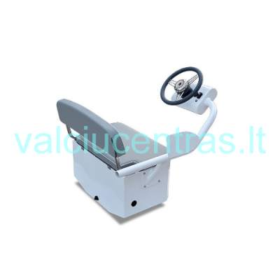Aquahelm console with steering wheel