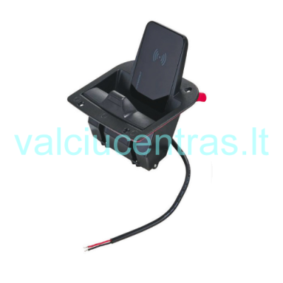 Smartphone holder with wireless charging function