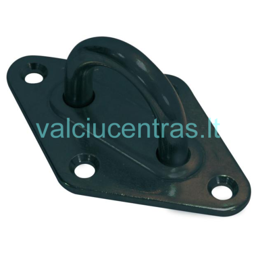 Kilpa iš nerūdijančio plieno juodos sp. 60x36mm