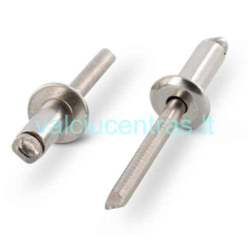 Nerūdijančio plieno kniedė 4x16 mm