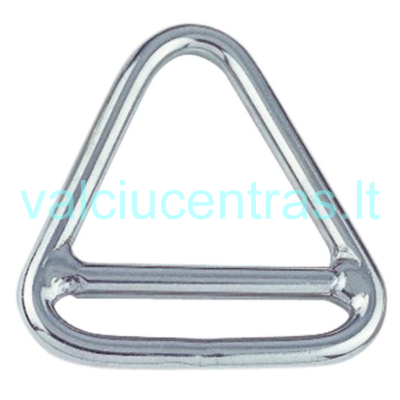 Stainless steel triangular ring with a crossbar, 8x56 mm