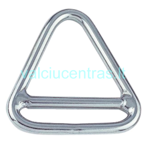 Nerūdijančio plieno trikampis žiedas su skersiniu 8x56mm