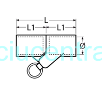 N. plieno stogelio detalė 22 mm su kaiščiu
