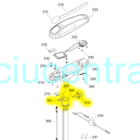 Minn Kota aukščio reguliavimo apkaba 2771500 Minn Kota aukščio reguliavimo apkaba 2771500