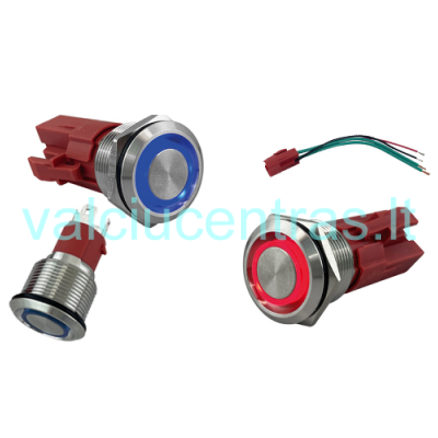 Mygtukas su LED apšvietimu.