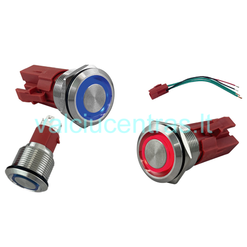 Mygtukas su LED apšvietimu. Mygtukas su LED apšvietimu.