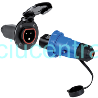 Hermetiška rozetė 16A/230V juodas dangtelis