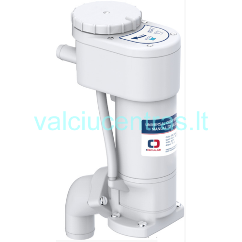 Tualeto perdarymo komplektas iš rankinio į elektrinį