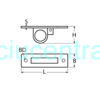 Nerūdijančio plieno įleidžiama pakėlimo rankena Nerūdijančio plieno įleidžiama pakėlimo rankena