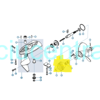 Parsun F2.6 apatinės kojos korpuso dangtelis Parsun F2.6 apatinės kojos korpuso dangtelis