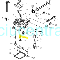 Karbiuratoriaus žikleris Parsun F2.6 varikliui Karbiuratoriaus žikleris Parsun F2.6 varikliui