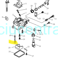 Karbiuratoriaus žikleris Parsun F2.6 varikliui  Karbiuratoriaus žikleris Parsun F2.6 varikliui