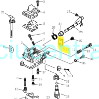 Karbiuratoriaus plokštelė Parsun F2.6