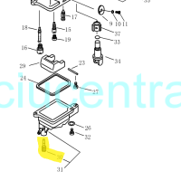 Karbiuratoriaus išleidimo varžtas Parsun F2.6 varikliui Karbiuratoriaus išleidimo varžtas Parsun F2.6 varikliui