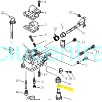 Karbiuratoriaus tarpinė Parsun F2.6