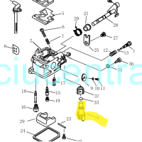 Karbiuratoriaus varžtas Parsun F2.6