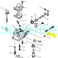 Karbiuratoriaus varžtas Parsun F2.6 Karbiuratoriaus varžtas Parsun F2.6