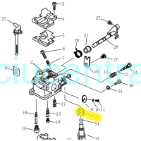 Karbiuratoriaus Parsun F2.6 detalė - sandariklis