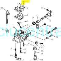 Karbiuratoriaus varžtas Parsun F2.6 Karbiuratoriaus varžtas Parsun F2.6