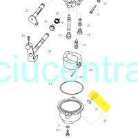 Karbiuratoriaus detalė - išleidimo varžtas Parsun F4/F5 Karbiuratoriaus detalė - išleidimo varžtas Parsun F4/F5