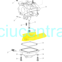 Karbiuratoriaus plūdė Parsun F6A Karbiuratoriaus plūdė Parsun F6A