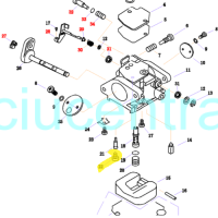 Karbiuratoriaus guminis dangtelis Parsun F8/F9.8