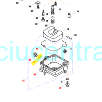Karbiuratoriaus tarpinė Parsun F8/F9.8