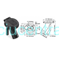 Kuro bako užpylimo anga 38mm plastikinė benzinui/dyzelinui Kuro bako užpylimo anga 38mm plastikinė benzinui/dyzelinui