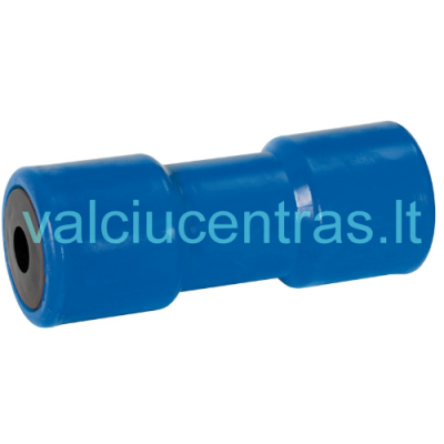 Mėlynas valties kilio ratukas 200 mm, Ø skylė 21 mm