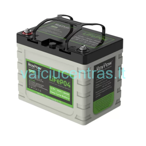 RoyPow 12V 30Ah IP65 Lithium Ion gilaus iškrovimo akumuliatorius