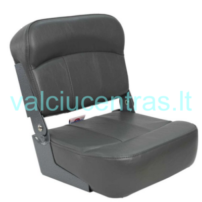 Sulenkiama sėdynė su metaliniais lankstais pilka/pilka