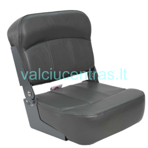 Sulenkiama sėdynė su metaliniais lankstais pilka/pilka Sulenkiama sėdynė su metaliniais lankstais pilka/pilka