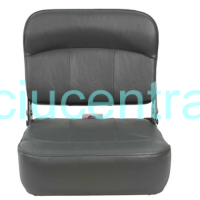 Sulenkiama sėdynė su metaliniais lankstais pilka/pilka Sulenkiama sėdynė su metaliniais lankstais pilka/pilka