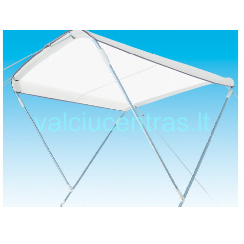 2 lankų Bimini "Riccione" stogelis (BALTOS SPALVOS)