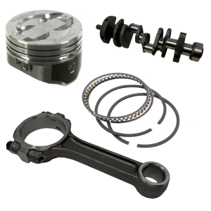 Pistons, connecting rods and other parts