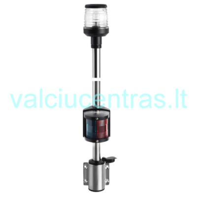 Navigacinė šviesa su sieniniu tvirtinimu, juodos spalvos, 100 cm