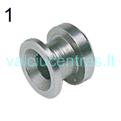 Nerūdijančio plieno tento detalė