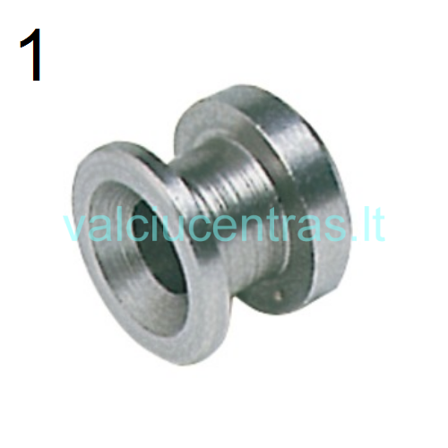 Nerūdijančio plieno tento detalė