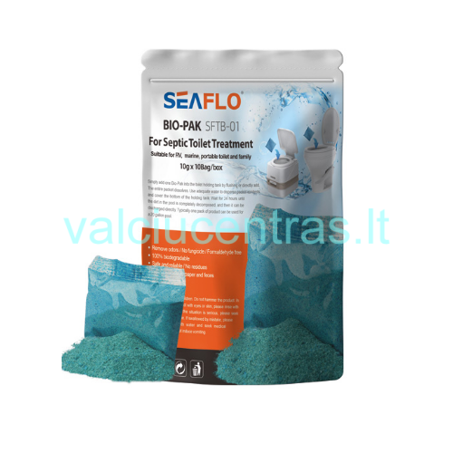 Tualeto talpyklų milteliai