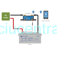 Victron SmartShunt 500A / 50 mV akumuliatorių stebėjimo prietaisas