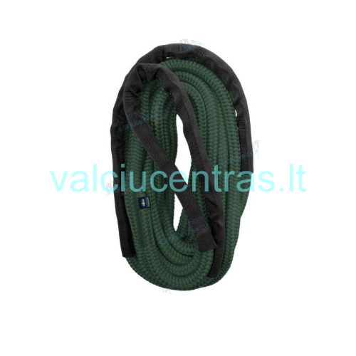 Švartavimosi virvė su kilpa žalia/juoda Švartavimosi virvė su kilpa žalia/juoda