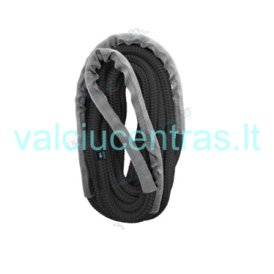 Švartavimosi virvė su kilpa juoda/pilka