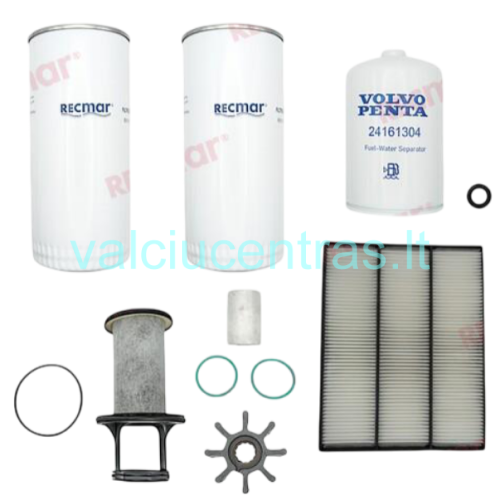 Aptarnavimo rinkinys Volvo Penta D4/D6 serijos varikliams