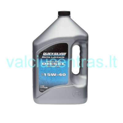 Alyva Quicksilver DIESEL SAE 15W-40 sintetinė, 4T varikliams, 4ltr.