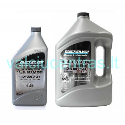 Quicksilver alyva Mercury VERADO SAE 25W-50 4T varikliams 1ltr;4ltr