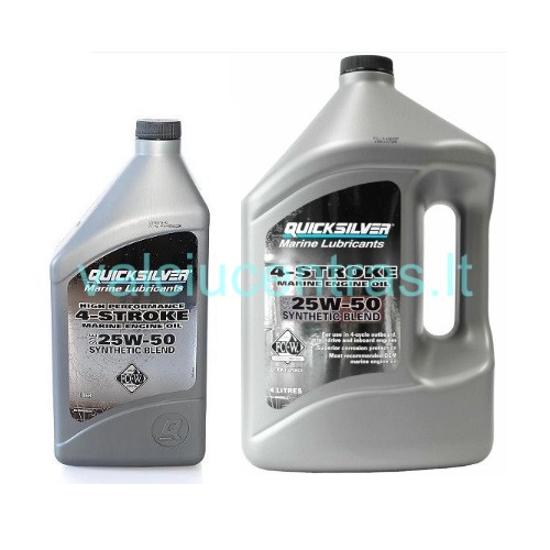 Quicksilver alyva Mercury VERADO SAE 25W-50 4T varikliams 1ltr;4ltr Quicksilver alyva Mercury VERADO SAE 25W-50 4T varikliams 1ltr;4ltr