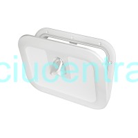 Liuko dangtis 380x280 mm juodas/baltas Liuko dangtis 380x280 mm juodas/baltas