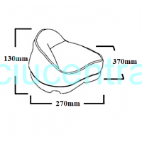 Trikampė sėdynė SPRINGFIELD kreminės spalvos 